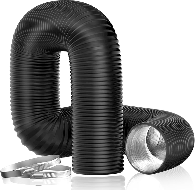 Heavy-Duty 4-Inch Flexible Dryer Vent Hose, 16FT Three-Layer Duct with
