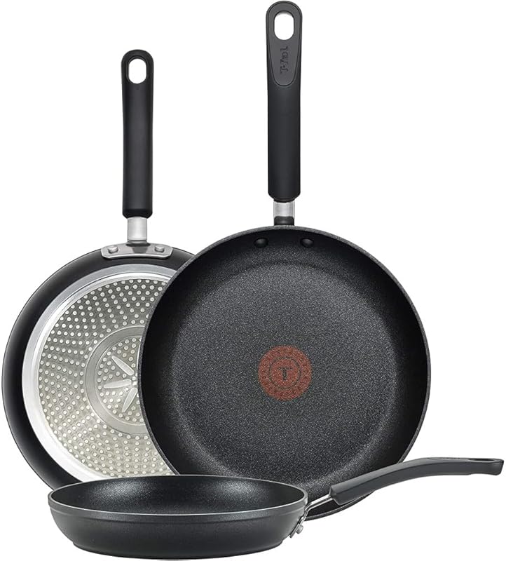 T-Fal Experience Nonstick 3-Piece Fry Pan Set (8, 10.25, 12 Inch), Ind