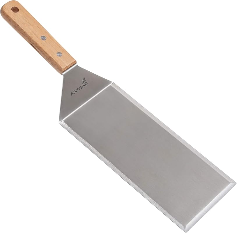 Commercial Grade Stainless Steel Griddle Spatula 4x8 Inch