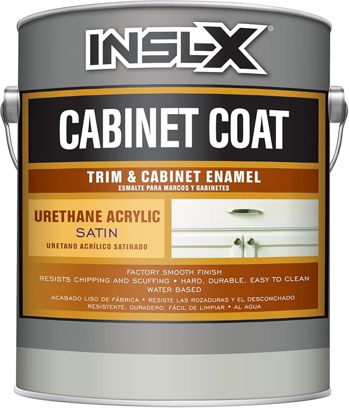 INSL-X CC550109A-01 Cabinet Coat Enamel – Premium White Satin Sheen Pa