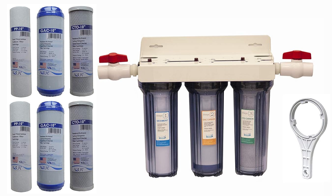 3-Stage Whole House Water Filtration System with 3/4