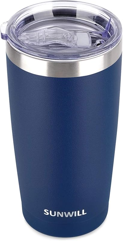 SUNWILL 20 oz Stainless Steel Insulated Travel Coffee Tumbler Mug with