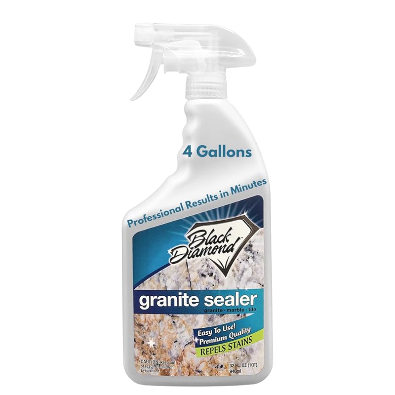 Black Diamond Stoneworks Granite & Marble Sealer Protector for All Sto