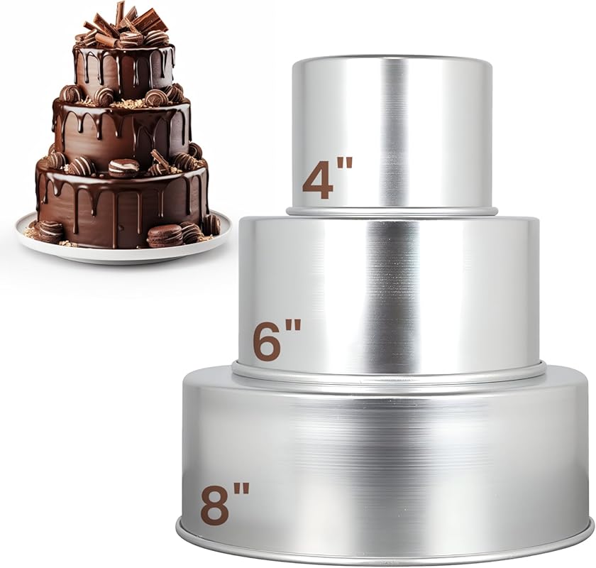 Aunt Shannon's Kitchen Tall Round Cake Pan Set (4