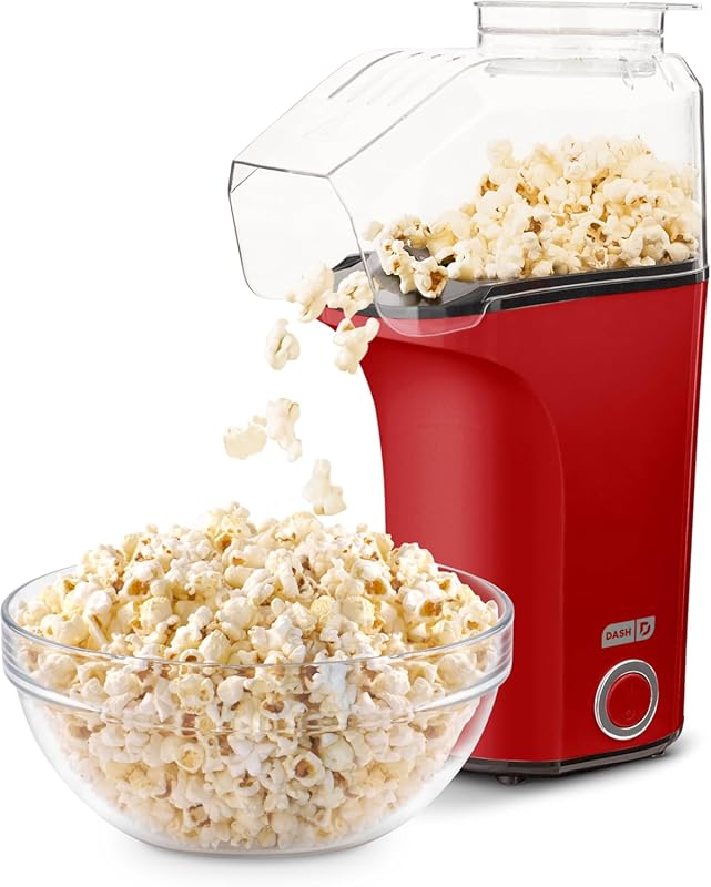 DASH Fresh Pop Air Popcorn Maker, Oil-Free, with Measuring Cup, Recipe