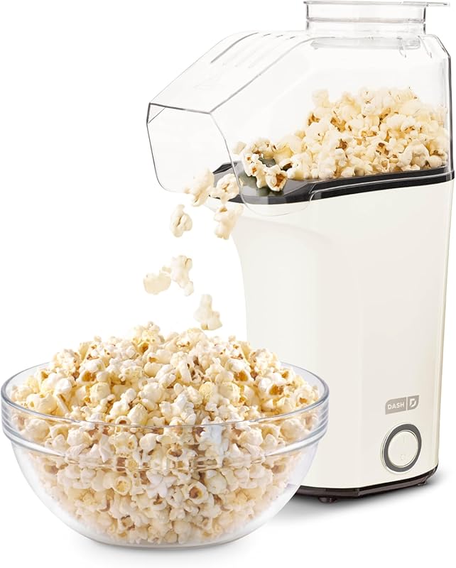 Dash Fresh Pop Oil-Free Air Popcorn Maker with Measuring Cup, Recipe G