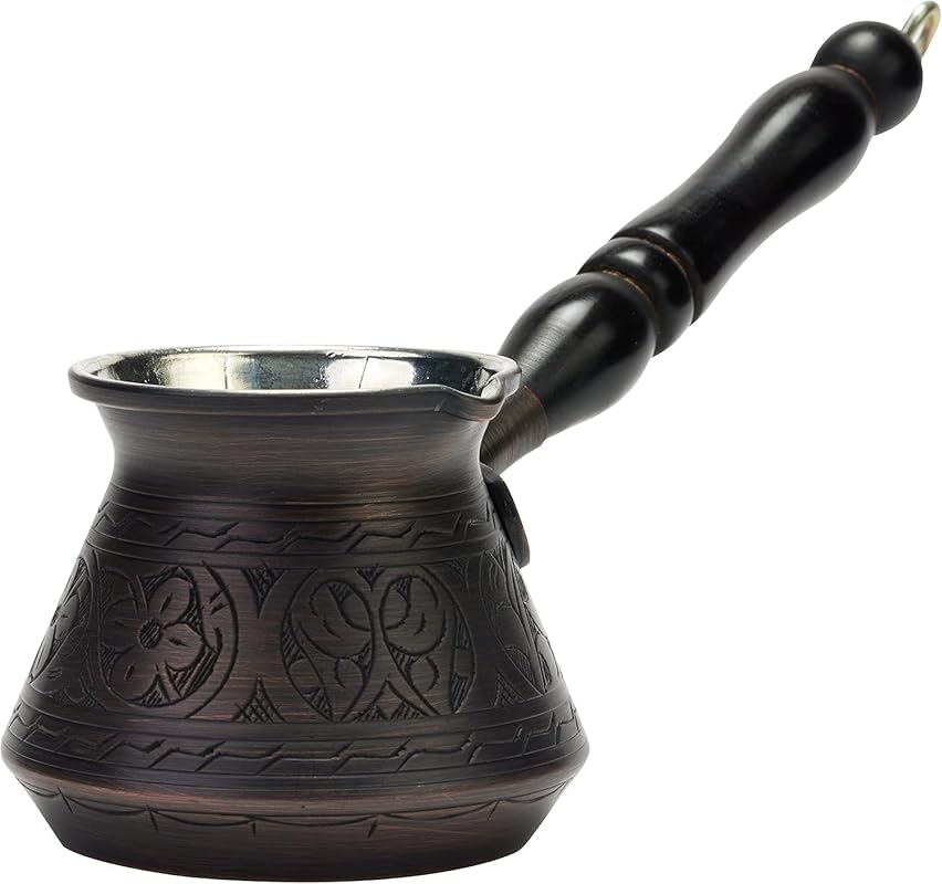 DEMMEX 9oz Thickest Antique Copper Hand-Engraved Turkish Greek Arabic 