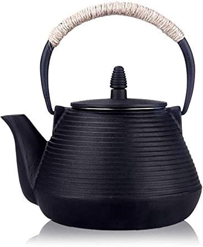 Suyika 30 oz Japanese Tetsubin Cast Iron Teapot, Stovetop Safe Kettle 
