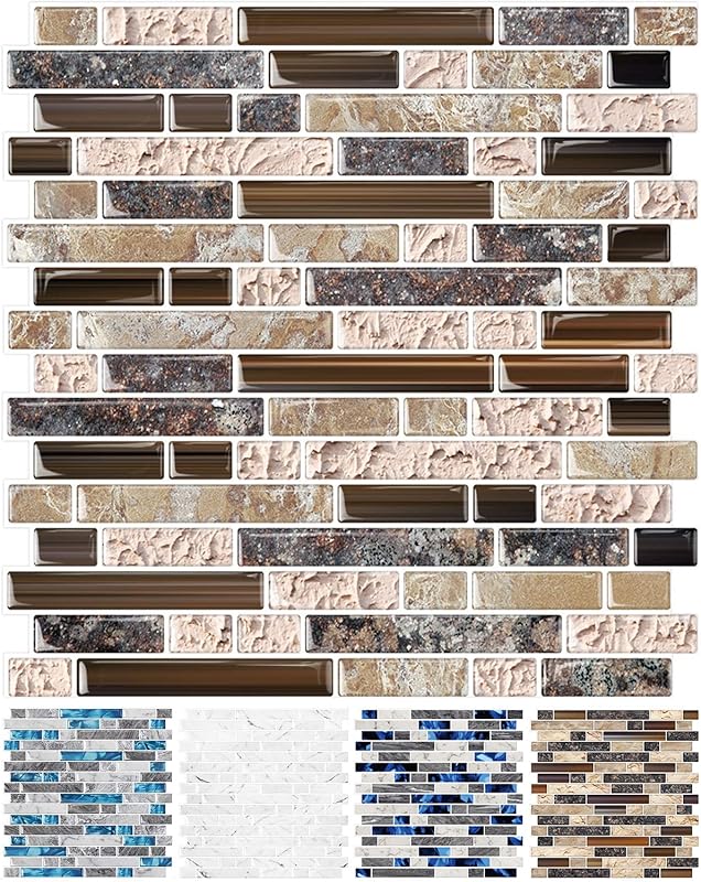STICKGOO Thicker Design Peel and Stick Sandstone Wall Tile Backsplash 