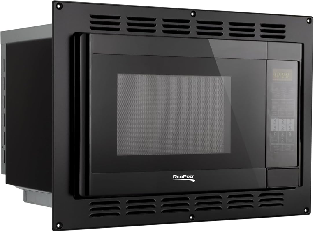 RecPro 1.1 cu. ft. RV Convection Microwave, 120V, Black. Direct Replac
