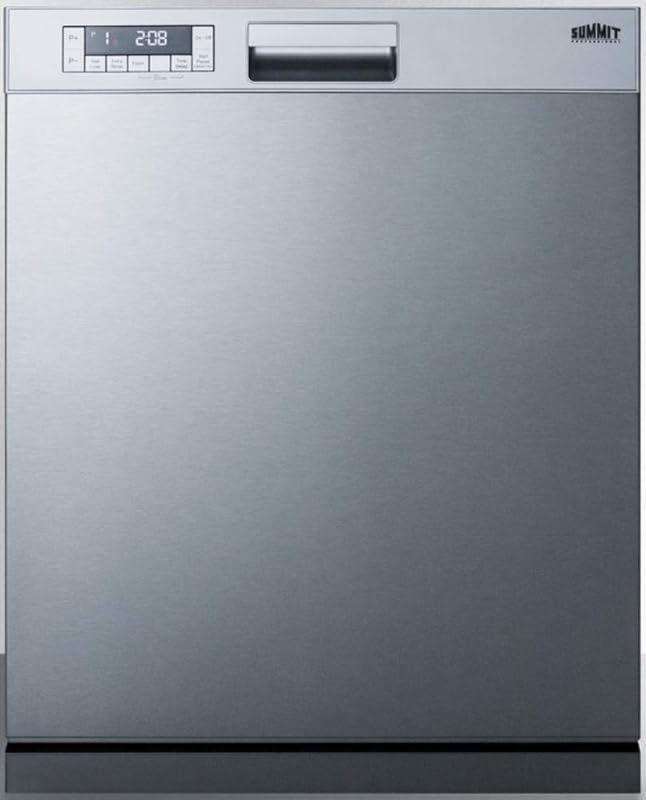 Summit Appliance 24-inch Stainless Steel Smart Dishwasher with Front C