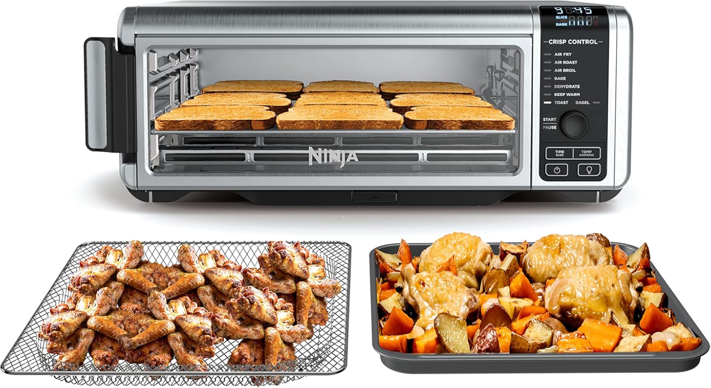 Ninja SP101 Digital Air Fryer & Toaster Oven: 8-in-1 Flip-Up XL Capaci