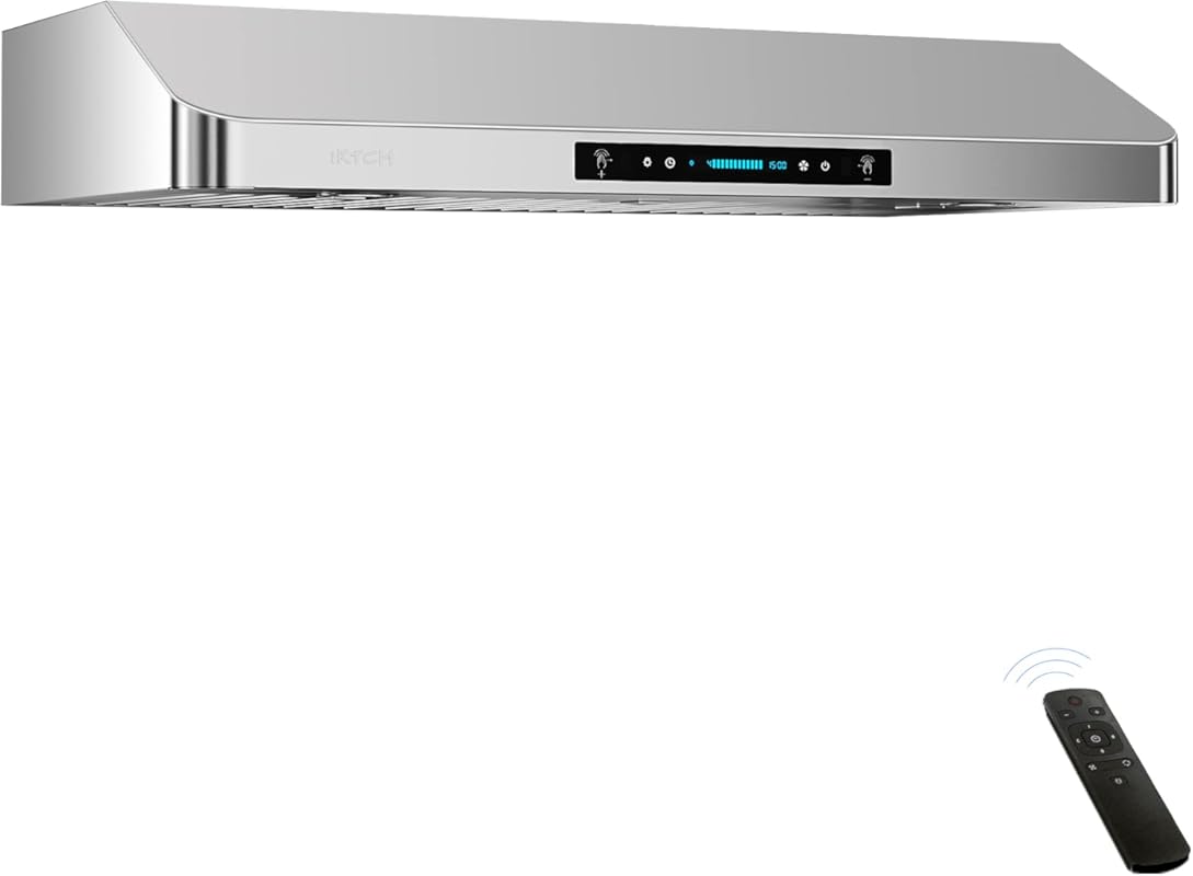 IKTCH 30-inch Under Cabinet Range Hood, 900 CFM, 4-Speed Gesture & Tou