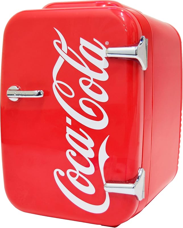 Cooluli Retro Coca-Cola 4L/6-Can Mini Fridge, Portable Cooler & Warmer