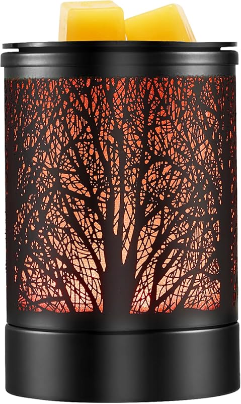 Classic Black Forest Fragrance Wax Melts Warmer with 7-Color LED Chang