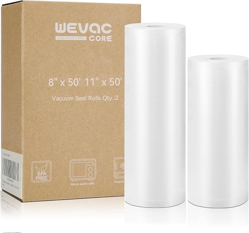 Wevac Vacuum Sealer Bags Rolls 2-Pack: 8