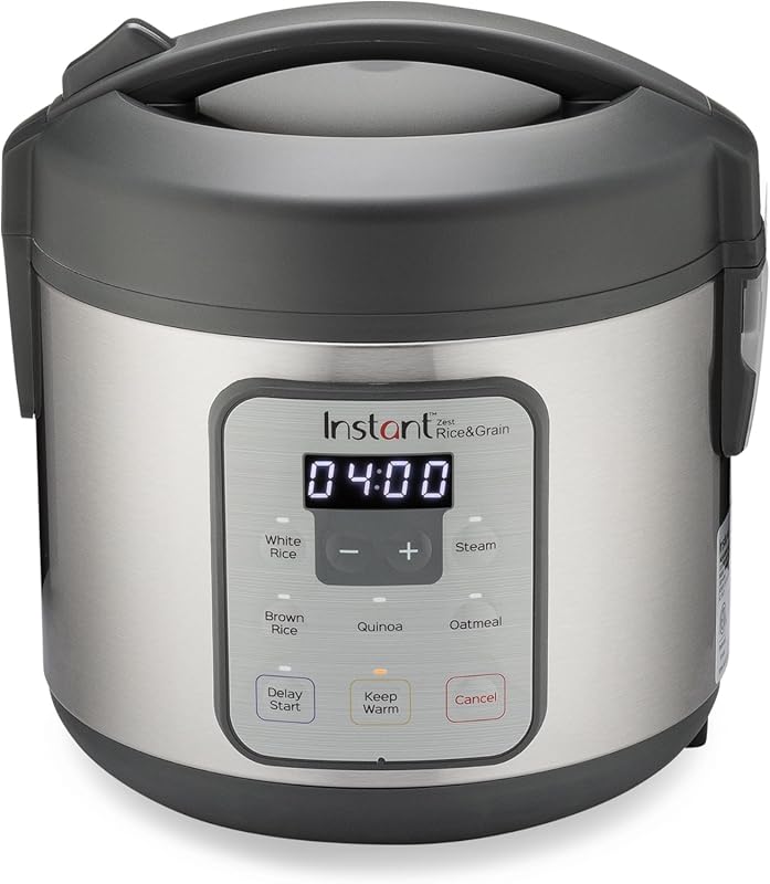 Instant Pot Zest One Touch Rice Cooker: 8-Cup Steamer for Rice, Grains