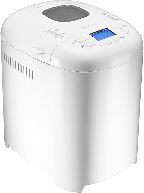 Amazon Basics Programmable Automatic Bread Maker, 2 Lb Non-Stick, 14 S