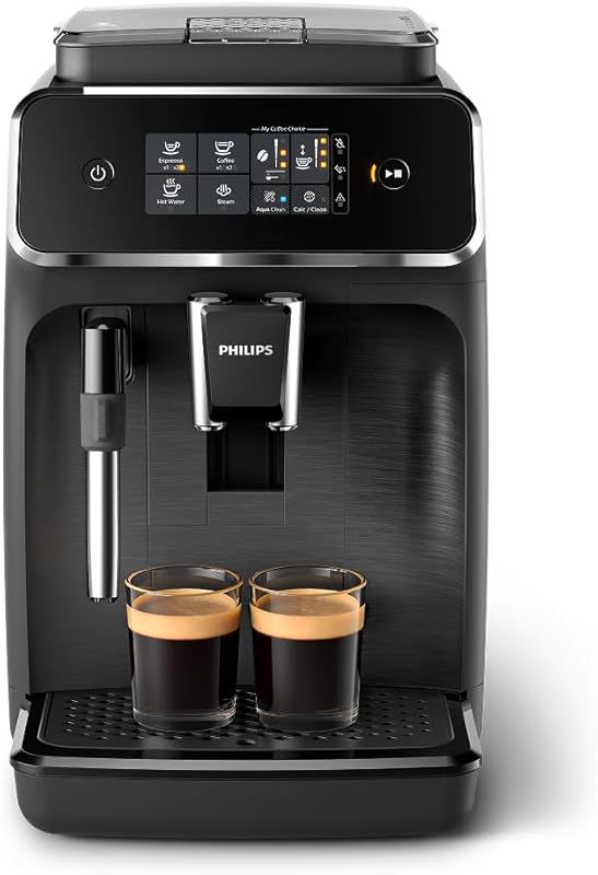 Philips 2200 Series Fully Automatic Espresso Machine: Ceramic Grinder,