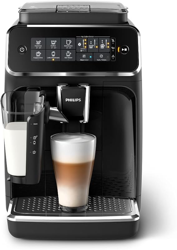 Philips 3200 Series Fully Automatic Espresso Machine: LatteGo Frother,