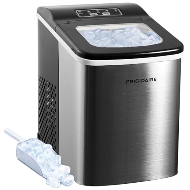 Frigidaire Compact Countertop Ice Maker, Produces 26 Lbs. of Bullet Ic