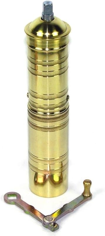 Handmade Heavy-Duty Brass Manual Coffee & Spice Grinder, Adjustable Ha