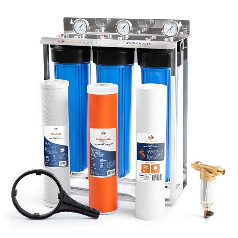 Aquaboon 3-Stage 20x4.5 Whole House Water Filter System