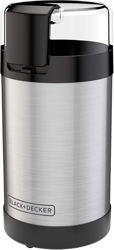 BLACK+DECKER One Touch Coffee & Spice Grinder, 2/3 Cup Capacity, Push-