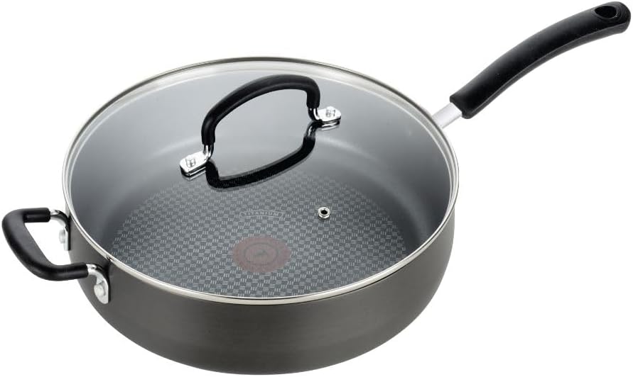 T-fal Ultimate Hard Anodized Nonstick 5 Qt Jumbo Cooker, Lid, Helper H