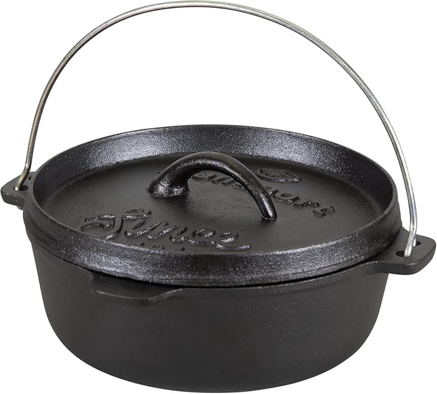 Stansport Pre-Seasoned Cast Iron Dutch Oven: Durable Cookware for Camp