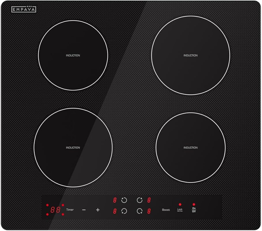Empava 24” Electric Stove Induction Cooktop with 4 Power Boost Burners