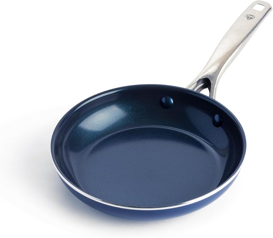 Blue Diamond 8-inch Nonstick Frying Pan Skillet, Diamond Infused Ceram