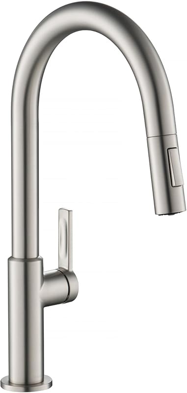 KRAUS Oletto Single Handle Pull Down Kitchen Faucet, Spot Free Stainle