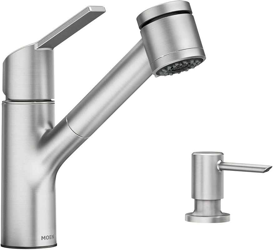 Moen Sombra Single-Handle Pull-Out Kitchen Faucet with Spot Resist Sta