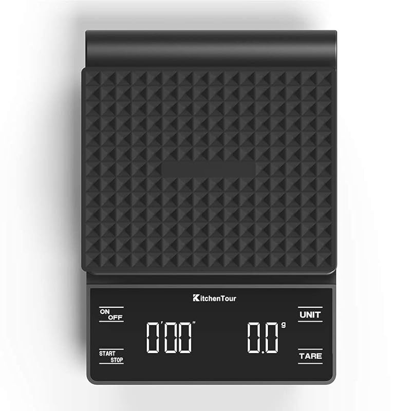 KitchenTour High Precision Coffee Scale with Timer (3kg/0.1g) for Pour