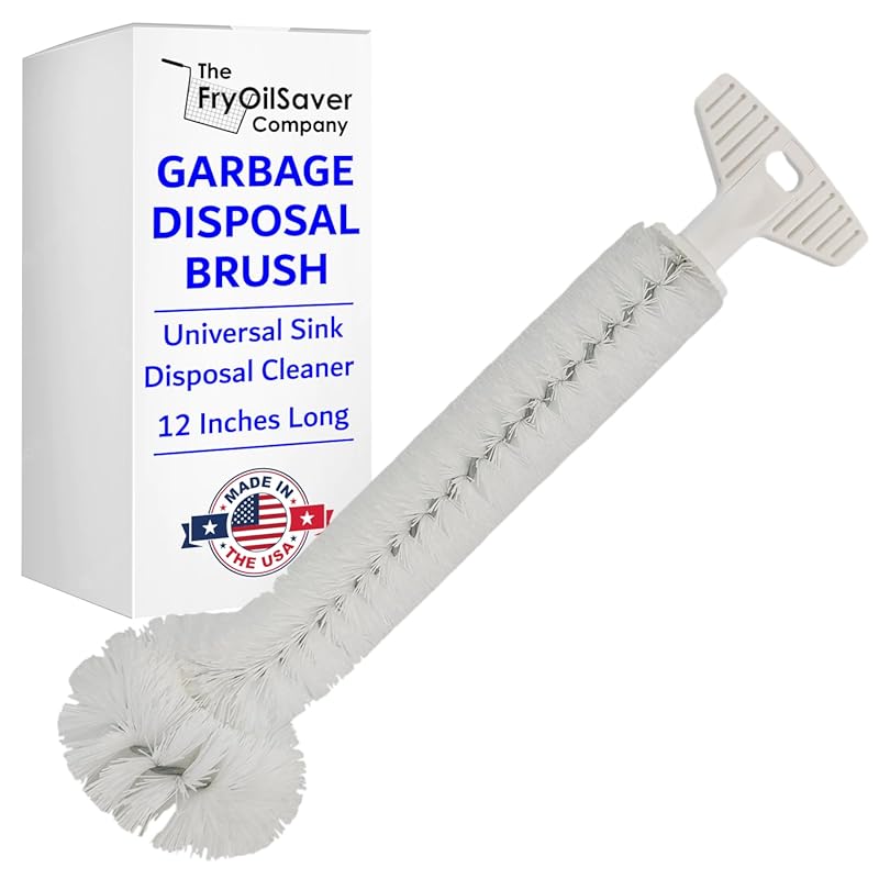 FryOilSaver Co. Universal Garbage Disposal Cleaner & Deodorizer Brush: