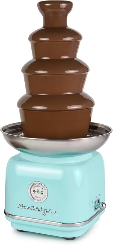 Nostalgia 4 Tier Electric Fondue Fountain, 32oz, Melts Chocolate & Che