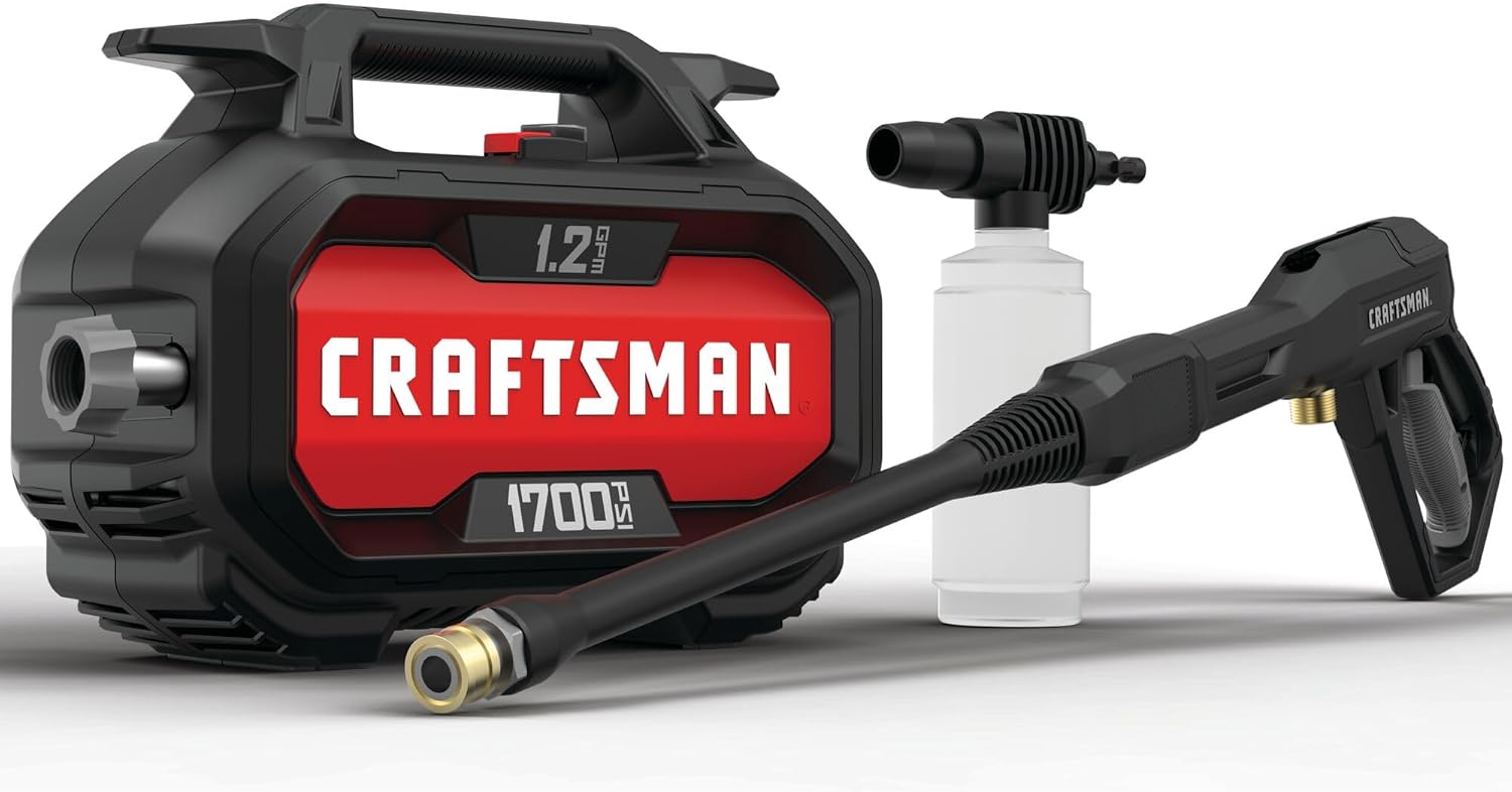CRAFTSMAN CMEPW1700 Electric Pressure Washer: 1700-PSI, 1.2-GPM, Light