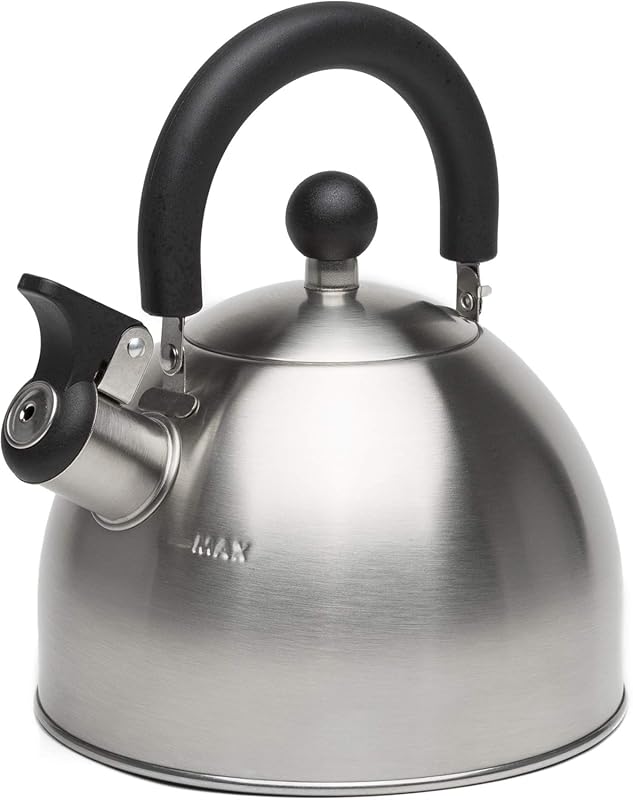Primula Stewart 1.5-Quart Whistling Stovetop Tea Kettle, Food Grade St