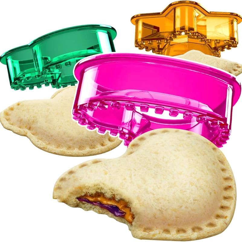 Crustless Sandwich Cutter and Sealer for Kids' Lunchboxes, Fun Heart, 