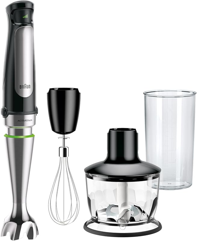Braun MultiQuick 7 3-in-1 Immersion Blender with Food Processor, Power