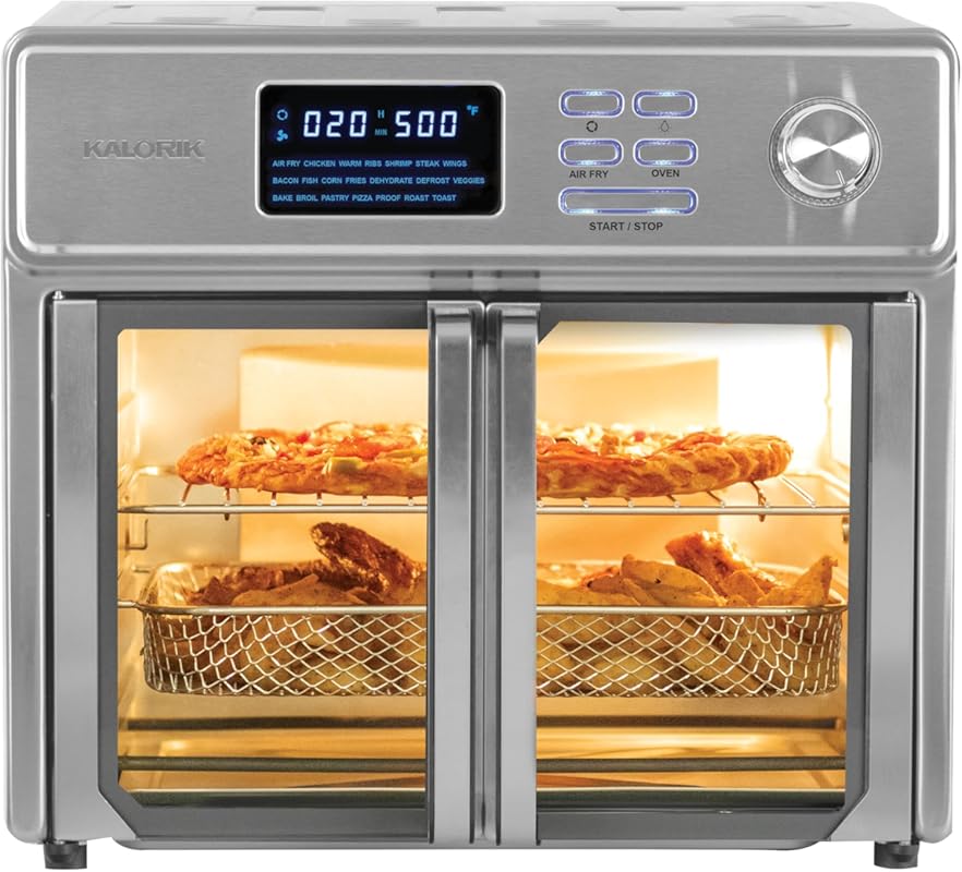 Kalorik MAXX 26 Quart 10-in-1 Air Fryer Toaster Oven Combo, French Doo