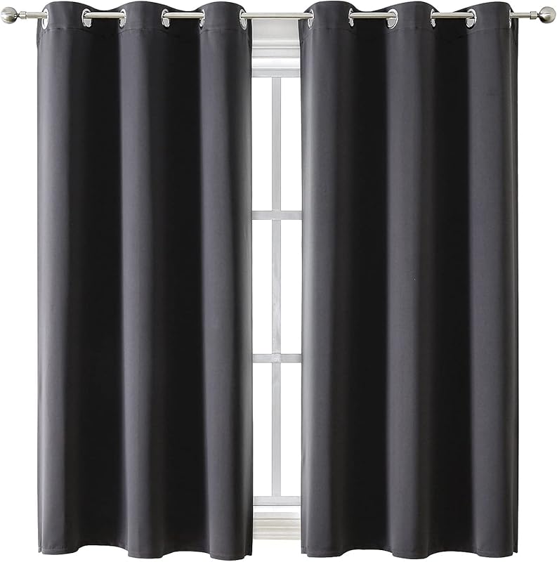 ChrisDowa Grommet Blackout Thermal Room Darkening Curtains for Bedroom