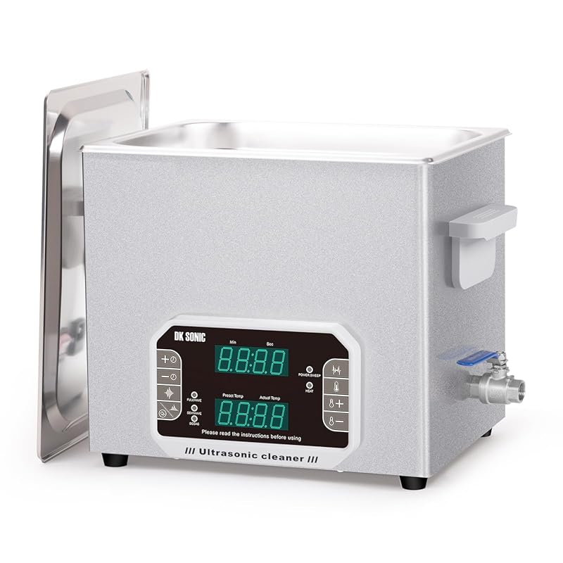 DK SONIC Professional 10L Ultrasonic Cleaner with Heater & Timer, 240W