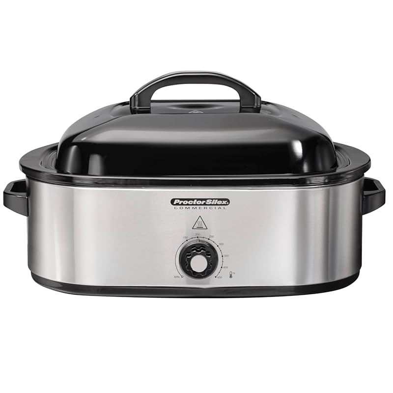 18 Quart Stainless Steel Roaster Oven and Food Warmer, Ideal for Large