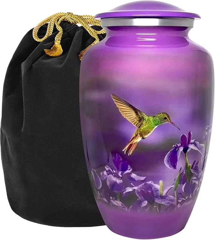 Trupoint Memorials Large Hummingbird Urn for Human Ashes Adult, Decora