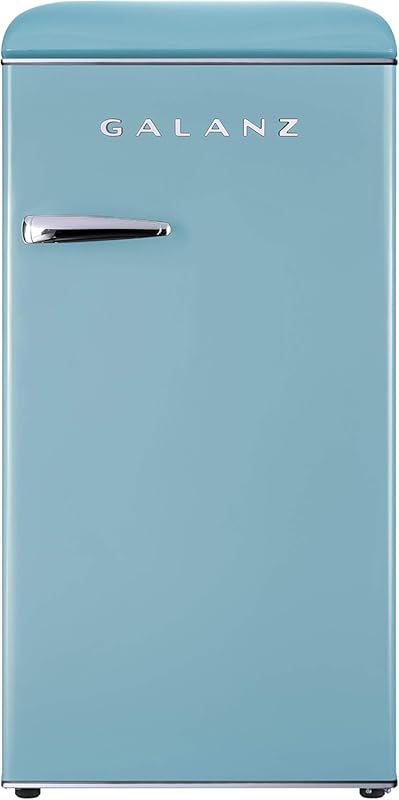 Galanz 3.3 Cu Ft Retro Compact Refrigerator with Chiller, Single Door 