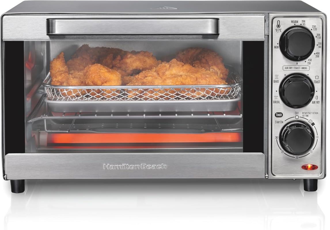 Hamilton Beach 31403 Sure-Crisp Air Fryer Toaster Oven Combo, 4-Slice,