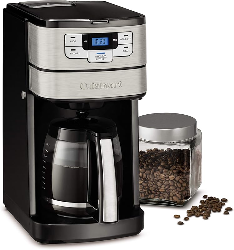 Cuisinart DGB-400NAS Automatic Grind & Brew 12-Cup Coffee Maker with B
