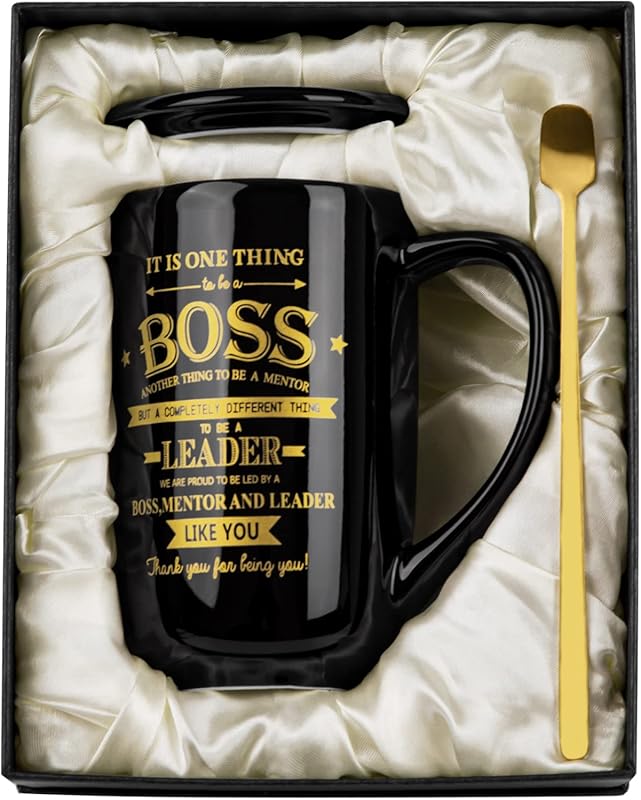 Funny Bosses Day 18oz Ceramic Coffee Mug, Best Christmas Appreciation 